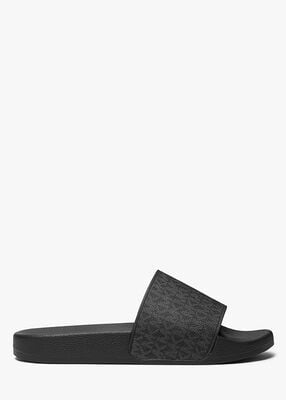 michael kors dawson signature logo slide sandal