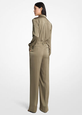 michael kors satin jumpsuit