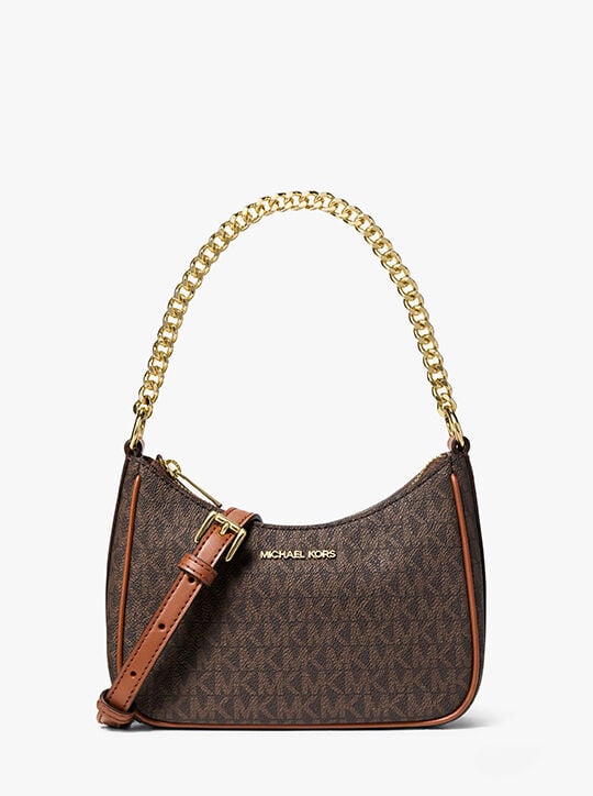 Jet Set Signature Logo Convertible Crossbody Bag michael kors jet set signature logo convertible crossbody bag