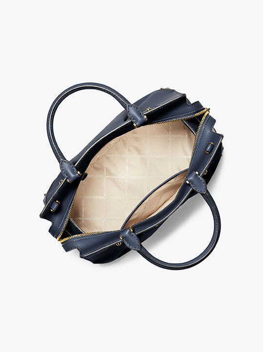 michael kors حقيبة انزو جلدية متوسطة الحجم