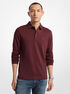 michael kors cotton long sleeve polo shirt