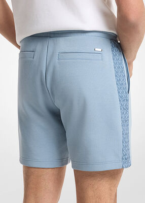 michael kors شورت قطني مزين بشريط