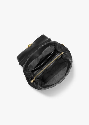 michael kors حقيبة ظهر تريبيكا الجلدية المبطنة الصغيرة