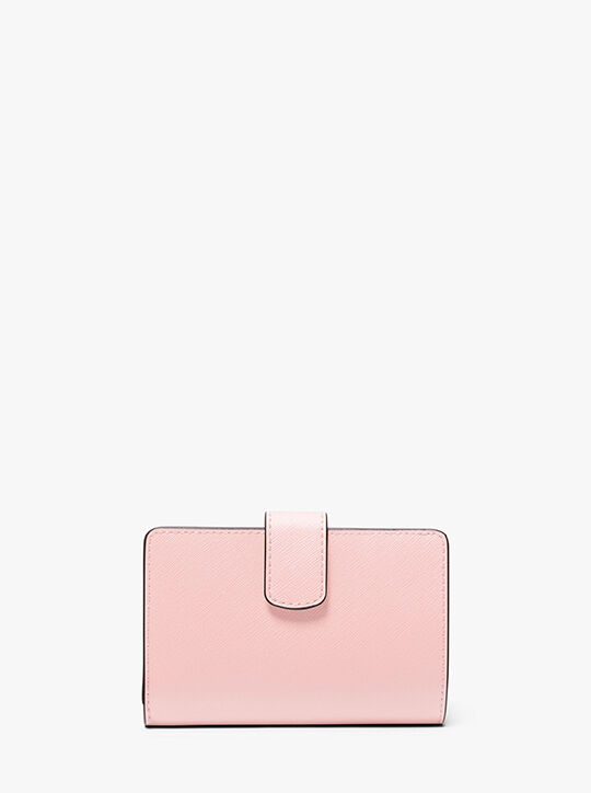 محفظة جلدية متوسطة الحجم بتصميم متقاطع michael kors محفظة جلدية متوسطة الحجم بتصميم متقاطع