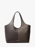 Henly Large Signature Logo and Textured Tote Bag michael kors henly large signature logo and textured tote bag