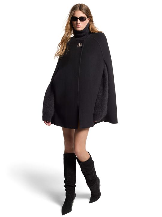 michael kors wool blend cape