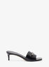 Rebecca Leather Kitten Heel Sandal michael kors rebecca leather kitten heel sandal