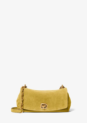 michael kors bryant small suede convertible shoulder bag