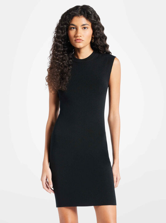 michael kors merino wool blend dress