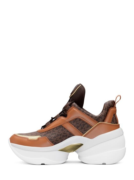 Olympia Signature Logo Trainer michael kors olympia signature logo trainer