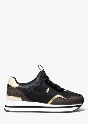 michael kors حذاء رياضي رينا بلاتفورم بخامات متنوعة