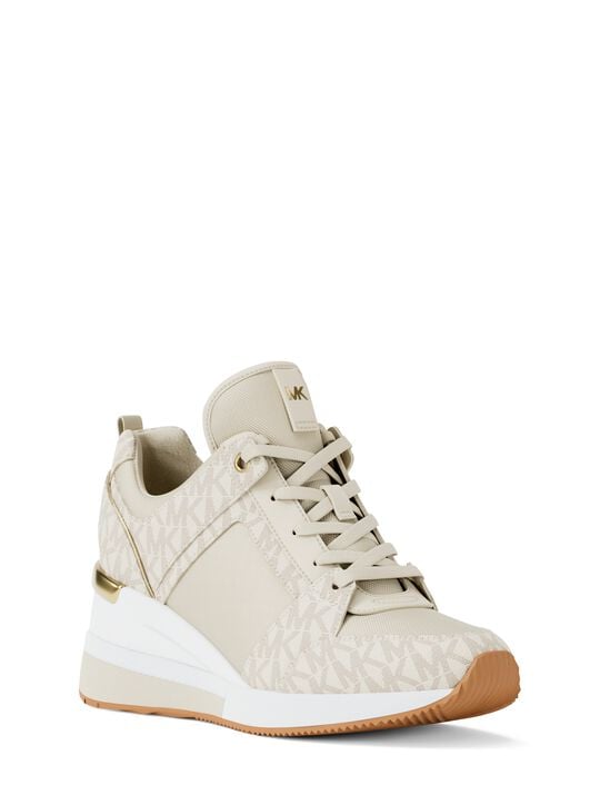 Georgie Signature Logo Trainer michael kors georgie signature logo trainer