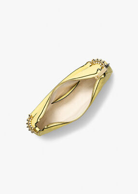 michael kors nolita medium pebbled leather chain pochette