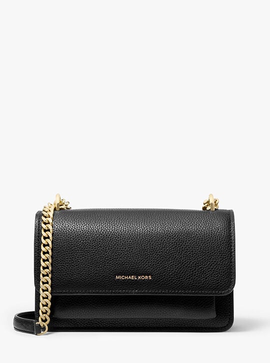 michael kors حقيبة كتف كلير كبيرة قابلة للتحويل من الجلد المحبب