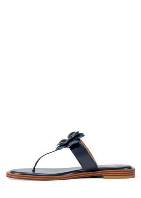 michael kors callie embellished signature logo trim thong sandal