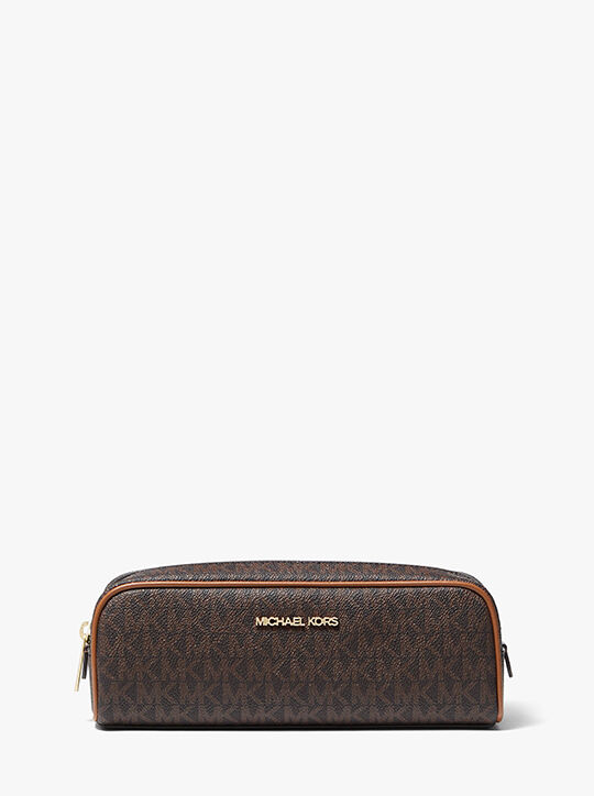 michael kors signature logo pencil case