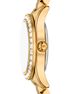 michael kors lexington brushed gold tone watch gift set