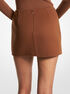 Double Faced Wool Melton Mini Skirt