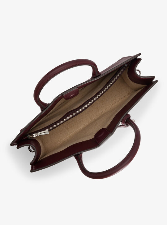 Scarlett Medium Crocodile Embossed Patent Leather Satchel michael kors scarlett medium crocodile embossed patent leather satchel