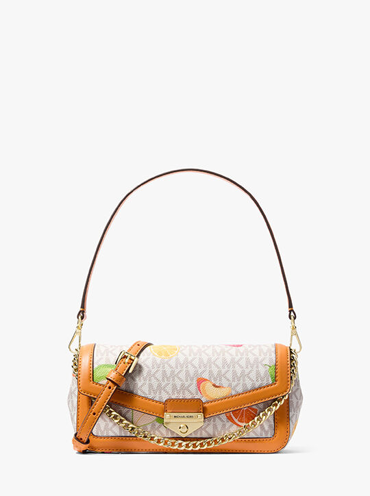michael kors soho small printed signature logo convertible crossbody bag