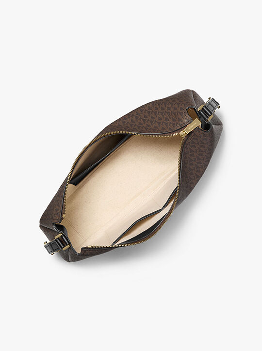 michael kors nolita medium signature logo shoulder bag