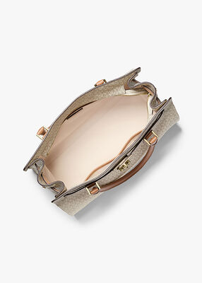 michael kors حقيبة ساتشيل كبيرة هاملتون مودرن بشعار الماركة