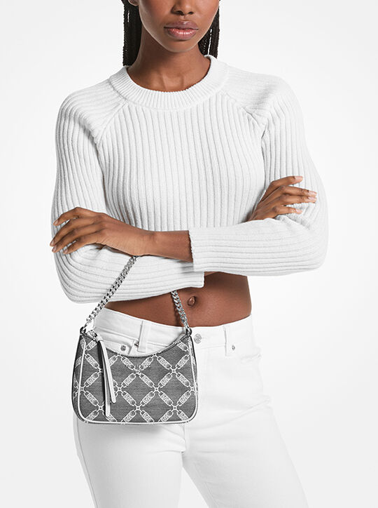 michael kors حقيبة جيت سيت صغيرة بشعار الماركة جاركة