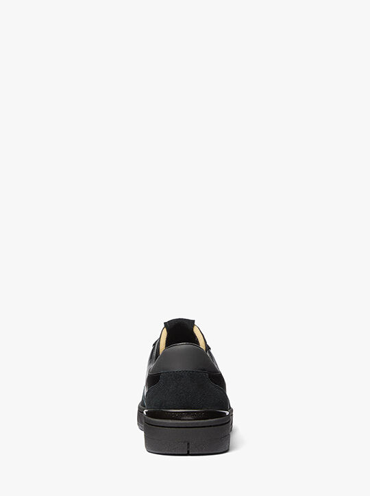 michael kors wilton leather and suede sneaker