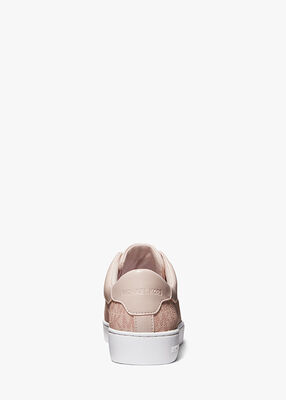 michael kors keaton signature logo zip up sneaker
