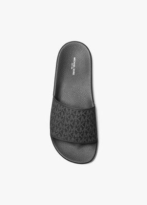 michael kors dawson signature logo slide sandal