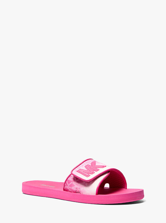 Palmer Ombré Signature Logo Slide Sandal michael kors palmer ombr signature logo slide sandal