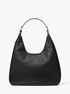 michael kors nolita large studded pebbled leather hobo shoulder bag