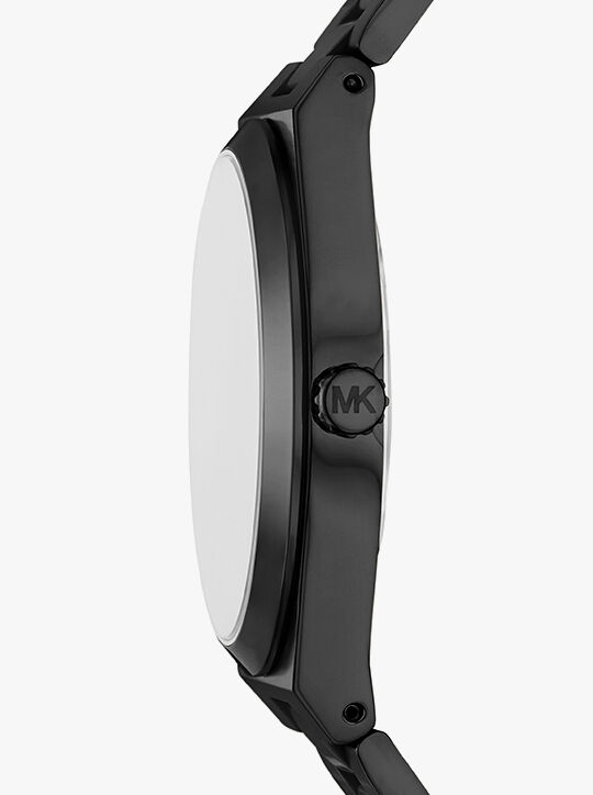 michael kors lennox three hand black watch