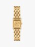 michael kors micro georgie gold tone watch