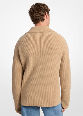 michael kors ribbed wool blend sweater