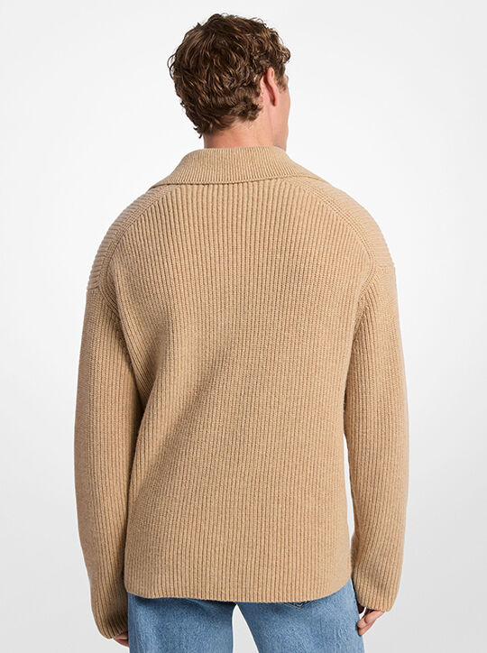 michael kors ribbed wool blend sweater