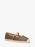 michael kors lynn signature logo ballet espadrille