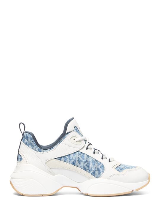 Bowie Signature Logo Trainer michael kors bowie signature logo trainer
