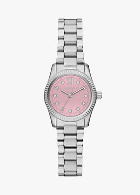 michael kors ساعة مايكل كورس ليكسينغتون بثلاث عقارب مصنوعة من الفولاذ المقاوم للصدأ