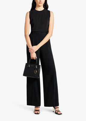 michael kors حقيبة كروس ميرسر من الجلد المحبب متوسطة الحجم