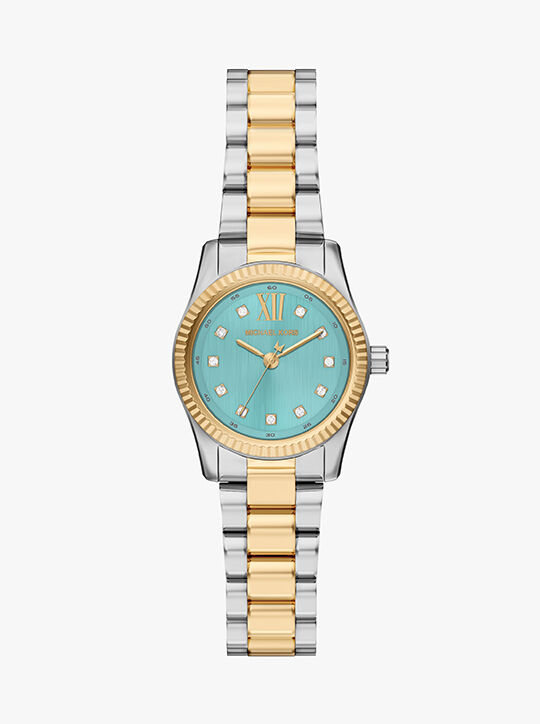 Michael Kors Lexington Three-Hand Two-Tone Stainless Steel Watch michael kors lexington three hand two tone stainless steel watch