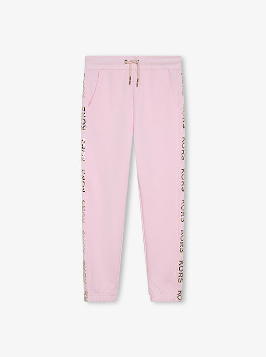 michael kors logo tape cotton french terry joggers