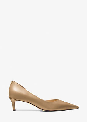 michael kors elyse leather pump