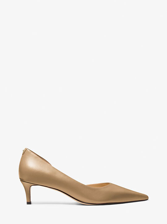 michael kors elyse leather pump