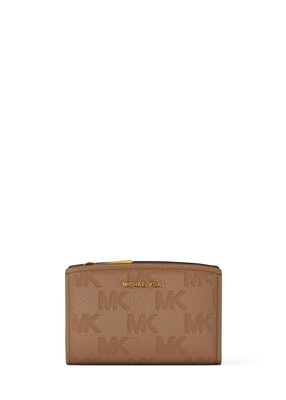 michael kors bryant medium logo embossed leather wallet