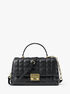 michael kors tribeca medium quilted leather satchel