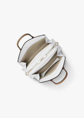 michael kors حقيبة كروس ليلى صغيرة جدًا من الجلد بألوان متداخلة