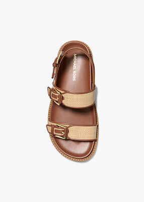 michael kors nia woven  sandal