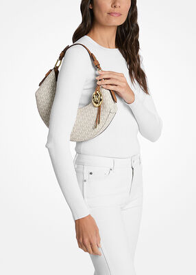 michael kors koa medium signature logo shoulder bag