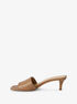 michael kors merriam empire diamond monogram embossed mule